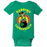 The Dabbing Leprechaun Irish Rainbow Dab St. Patrick's Day Baby Bodysuit