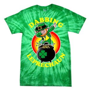 The Dabbing Leprechaun Irish Rainbow Dab St. Patrick's Day Tie-Dye T-Shirt