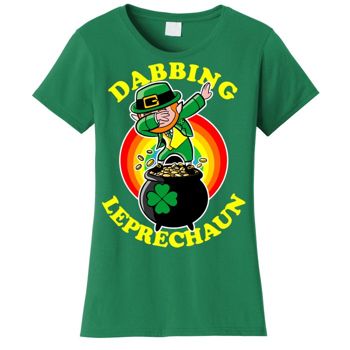 The Dabbing Leprechaun Irish Rainbow Dab St. Patrick's Day Women's T-Shirt