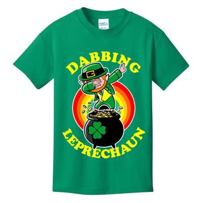 The Dabbing Leprechaun Irish Rainbow Dab St. Patrick's Day Kids T-Shirt