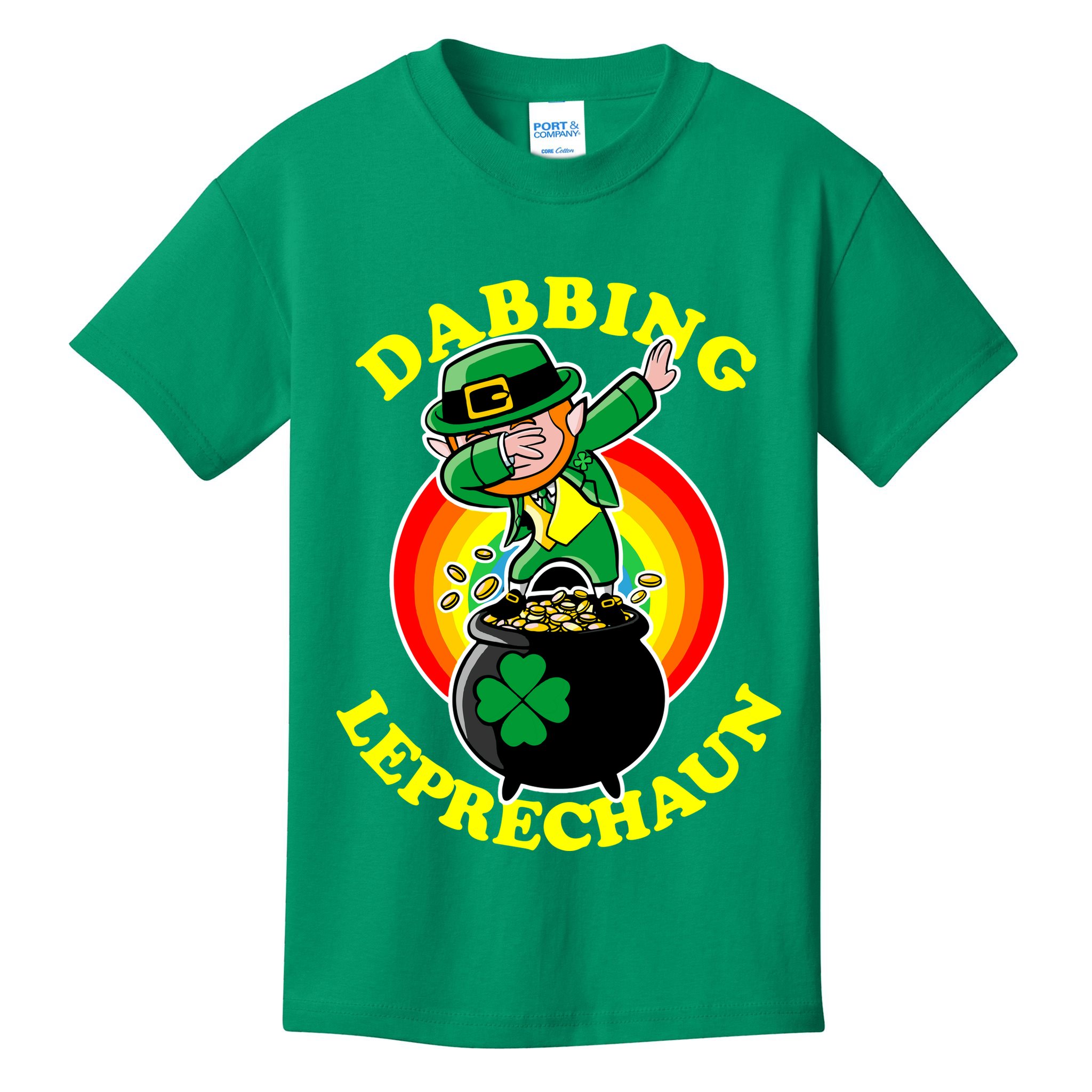 The Dabbing Leprechaun Irish Rainbow Dab St. Patrick's Day Kids T-Shirt