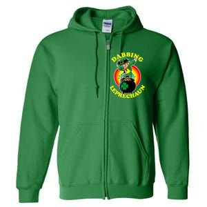 The Dabbing Leprechaun Irish Rainbow Dab St. Patrick's Day Full Zip Hoodie