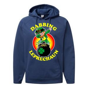 The Dabbing Leprechaun Irish Rainbow Dab St. Patrick's Day Performance Fleece Hoodie