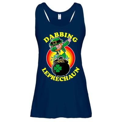 The Dabbing Leprechaun Irish Rainbow Dab St. Patrick's Day Ladies Essential Flowy Tank