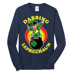 The Dabbing Leprechaun Irish Rainbow Dab St. Patrick's Day Tall Long Sleeve T-Shirt