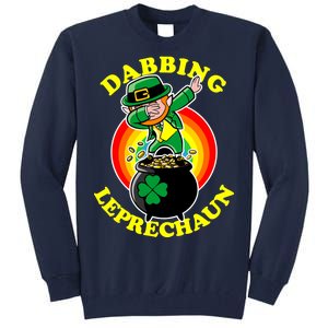 The Dabbing Leprechaun Irish Rainbow Dab St. Patrick's Day Tall Sweatshirt