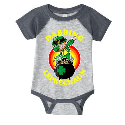The Dabbing Leprechaun Irish Rainbow Dab St. Patrick's Day Infant Baby Jersey Bodysuit