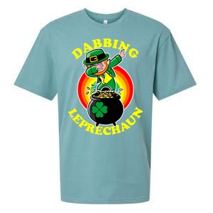 The Dabbing Leprechaun Irish Rainbow Dab St. Patrick's Day Sueded Cloud Jersey T-Shirt