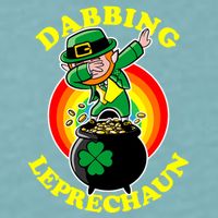 The Dabbing Leprechaun Irish Rainbow Dab St. Patrick's Day Sueded Cloud Jersey T-Shirt
