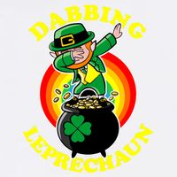 The Dabbing Leprechaun Irish Rainbow Dab St. Patrick's Day Garment-Dyed Sweatshirt