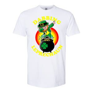 The Dabbing Leprechaun Irish Rainbow Dab St. Patrick's Day Softstyle CVC T-Shirt