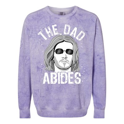 The Dad Abides Coll Shades Colorblast Crewneck Sweatshirt