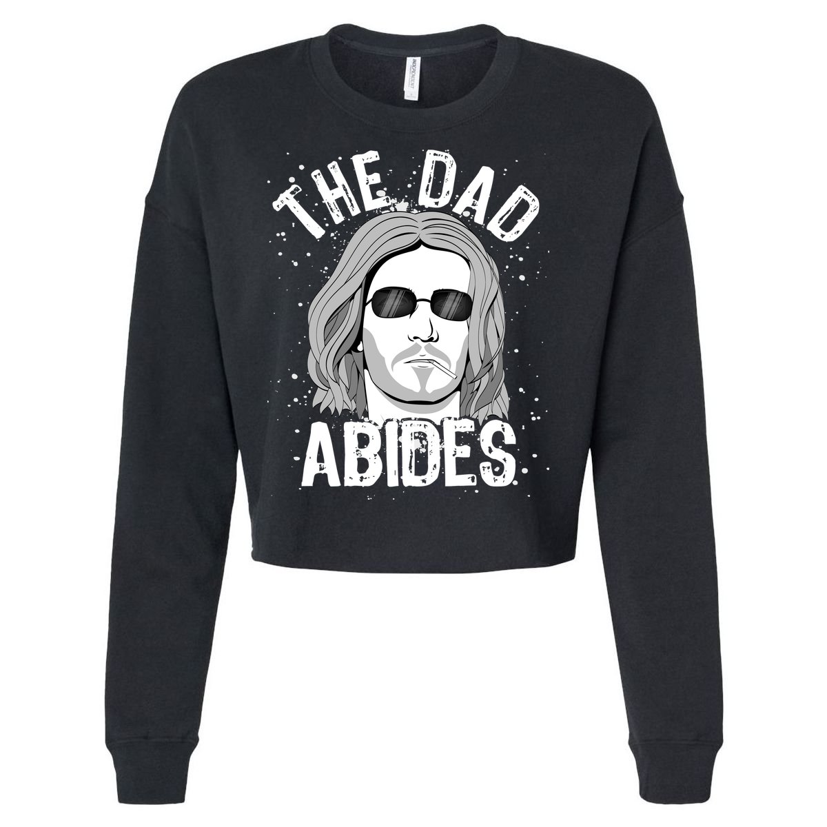 The Dad Abides Coll Shades Cropped Pullover Crew