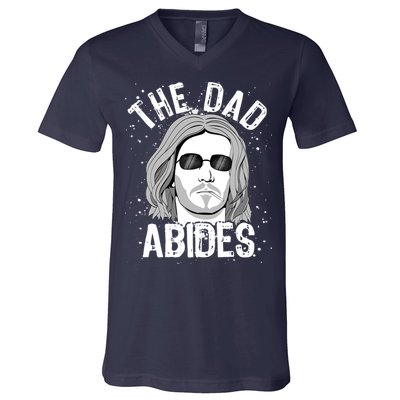 The Dad Abides Coll Shades V-Neck T-Shirt