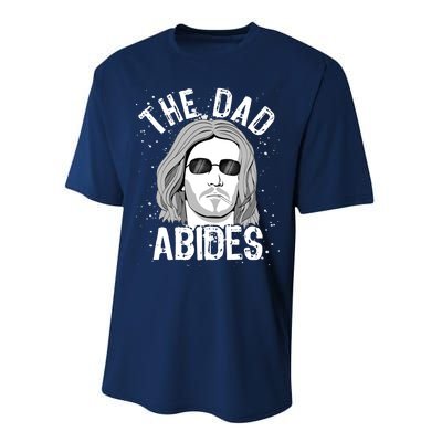 The Dad Abides Coll Shades Performance Sprint T-Shirt