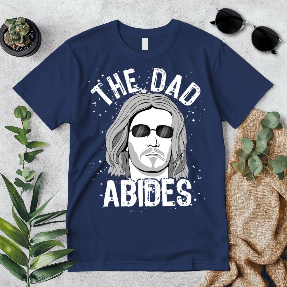 The Dad Abides Coll Shades Premium T-Shirt