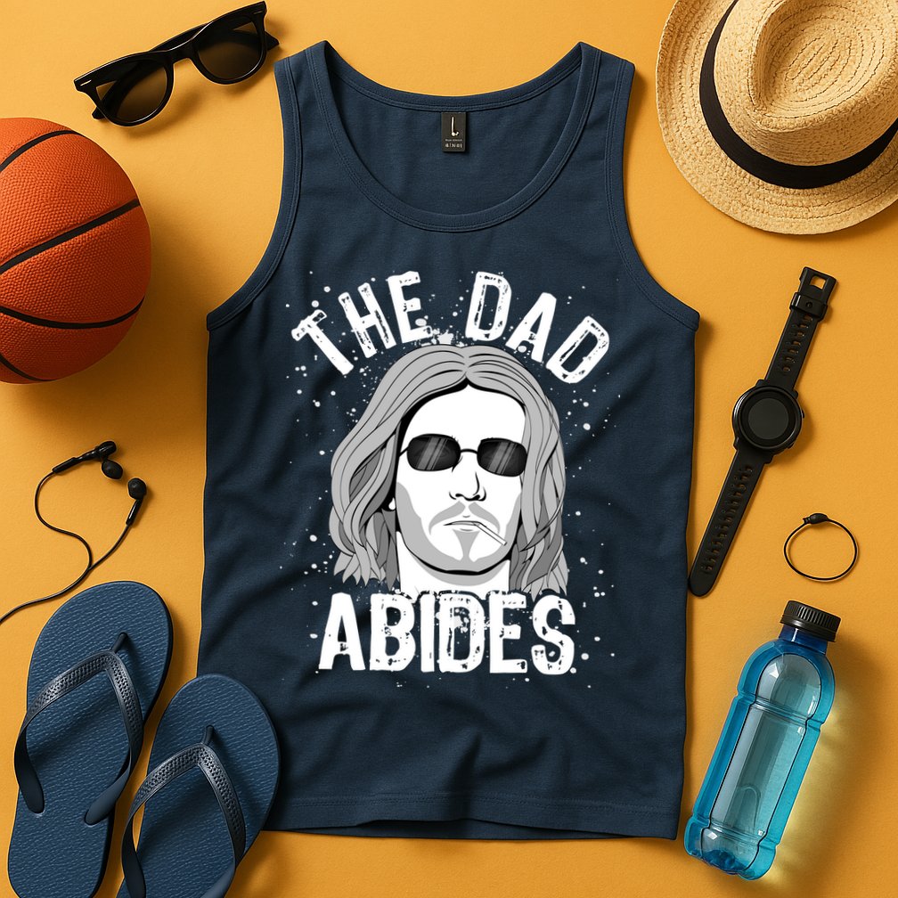 The Dad Abides Coll Shades Tank Top