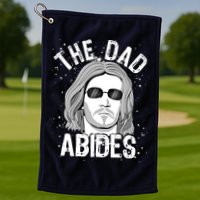 The Dad Abides Coll Shades Golf Towel