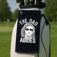 The Dad Abides Coll Shades Golf Towel