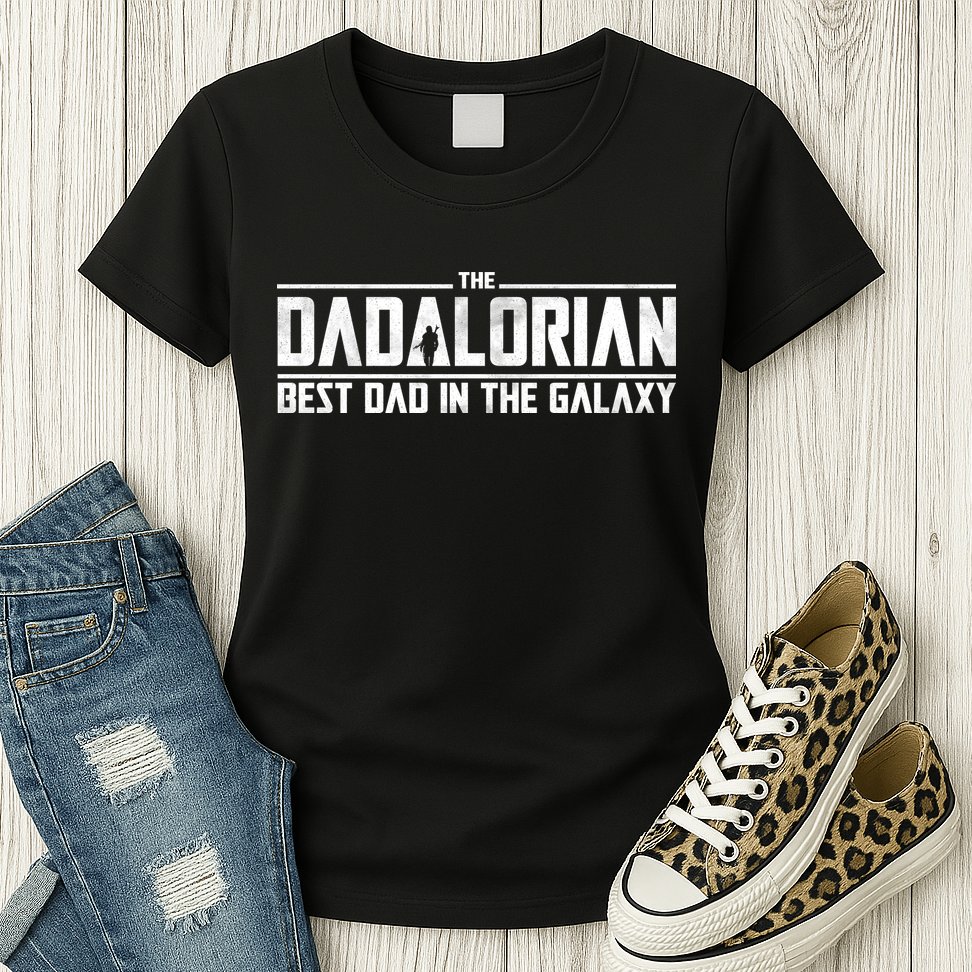 The Dadalorian Best Dad In The Galaxy Womens T-Shirt