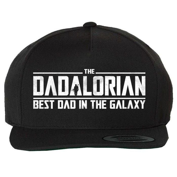 The Dadalorian Best Dad In The Galaxy Wool Snapback Cap