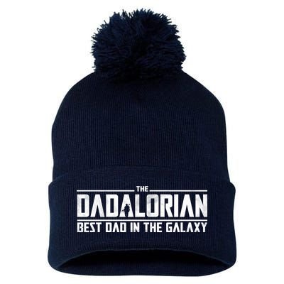 The Dadalorian Best Dad In The Galaxy Pom Pom 12in Knit Beanie