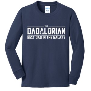 The Dadalorian Best Dad In The Galaxy Kids Long Sleeve Shirt