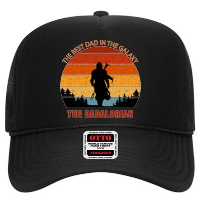 The Dadalorian Best Dad in The Galaxy Retro Vintage Trucker Hat