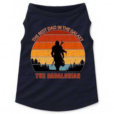 The Dadalorian Best Dad in The Galaxy Retro Vintage Doggie Tank
