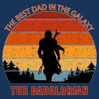 The Dadalorian Best Dad in The Galaxy Retro Vintage Apron