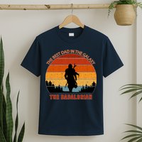 The Dadalorian Best Dad in The Galaxy Retro Vintage T-Shirt