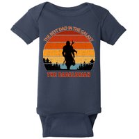 The Dadalorian Best Dad in The Galaxy Retro Vintage Baby Bodysuit