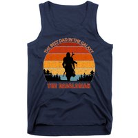 The Dadalorian Best Dad in The Galaxy Retro Vintage Tank Top