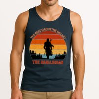 The Dadalorian Best Dad in The Galaxy Retro Vintage Tank Top