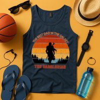 The Dadalorian Best Dad in The Galaxy Retro Vintage Tank Top