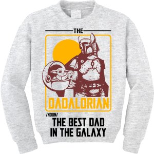 The Dadalorian Definition Best Dad In The Galaxy  Kids Sweatshirt