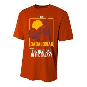 The Dadalorian Definition Best Dad In The Galaxy  Youth Performance Sprint T-Shirt