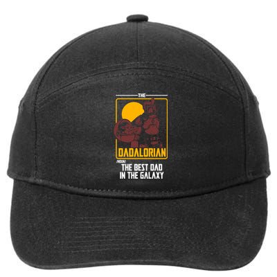 The Dadalorian Definition Best Dad In The Galaxy  7-Panel Snapback Hat