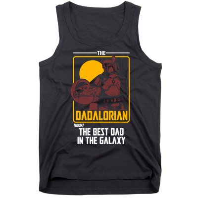 The Dadalorian Definition Best Dad In The Galaxy  Tank Top