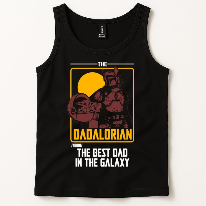 The Dadalorian Definition Best Dad In The Galaxy  Tank Top