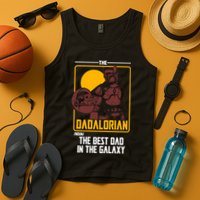 The Dadalorian Definition Best Dad In The Galaxy  Tank Top