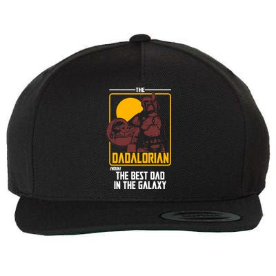 The Dadalorian Definition Best Dad In The Galaxy  Wool Snapback Cap