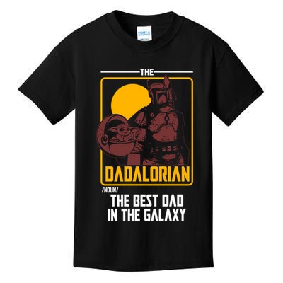The Dadalorian Definition Best Dad In The Galaxy  Kids T-Shirt