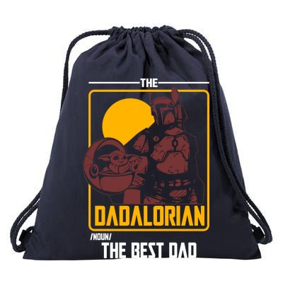 The Dadalorian Definition Best Dad In The Galaxy  Drawstring Bag