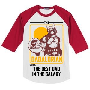 The Dadalorian Definition Best Dad In The Galaxy  Kids Colorblock Raglan Jersey