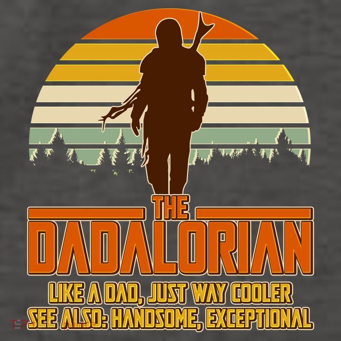 The Dadalorian Like A Dad Handsome Exceptional Vector Backpack