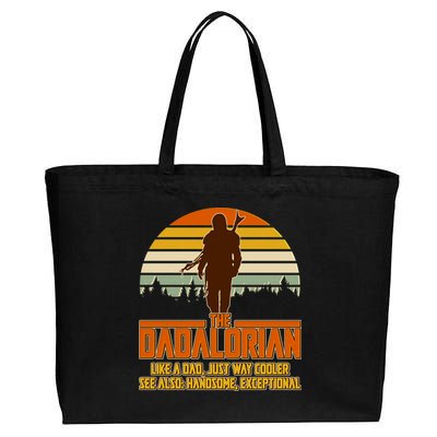 The Dadalorian Like A Dad Handsome Exceptional Cotton Canvas Jumbo Tote