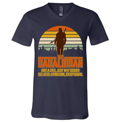 The Dadalorian Like A Dad Handsome Exceptional V-Neck T-Shirt
