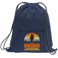 The Dadalorian Like A Dad Handsome Exceptional Sweatshirt Cinch Pack Bag