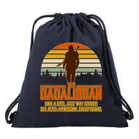 The Dadalorian Like A Dad Handsome Exceptional Drawstring Bag